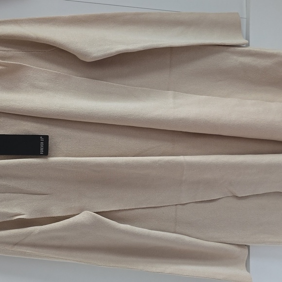 Forever 21-Open Front Hooded Cardigan Sweater - Picture 6 of 8